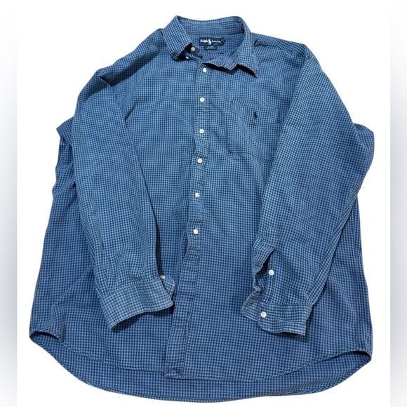 Ralph Lauren Other - Polo Ralph Lauren XXL Blaire Blue Pony Long Sleeve Casual Button Down Shirt